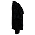 Load image into Gallery viewer, Christian Dior Black Reversible Double Breasted Astracan Lamb Fur and Leather Jacket with CD Bee Embroidery
