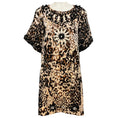 Load image into Gallery viewer, Lanvin Beige / Brown / Black / White Bead Embellished Animal Print Jacquard Dress
