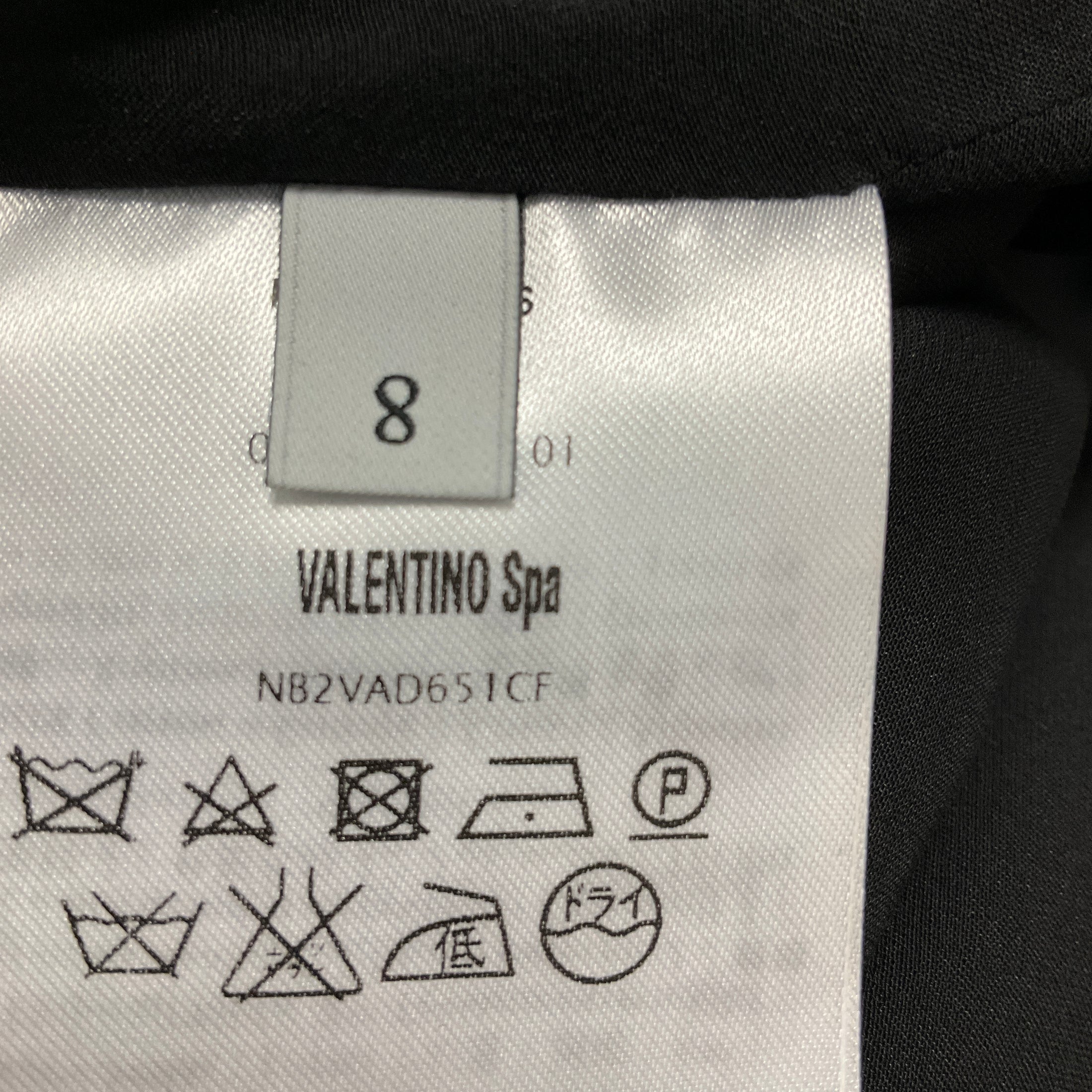 Valentino Black Embroidered Lace and Mesh Tulle Detailed Sleeveless Crepe Dress with Cream Collar