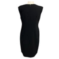 Load image into Gallery viewer, Saint Laurent Black Crystal Embellished Sleeveless Wool Midi Dress
