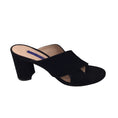 Load image into Gallery viewer, Stuart Weitzman Black Cross Strap Suede Sandals
