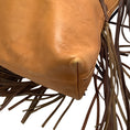 Load image into Gallery viewer, Henry Beguelin Tan / Brown Leather Fringe Braided Strap Crossbody Bag
