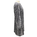 Load image into Gallery viewer, Michael Kors Collection Black / White Snake Organic Silk Crepe De Chine Shift Dress
