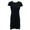 Load image into Gallery viewer, Emilio Pucci Black Short Sleeved Flared Wool Crepe Dress
