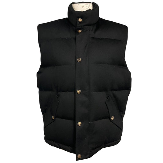 Loro Piana Black Quilted Padded Cashmere Puffer Vest