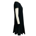 Load image into Gallery viewer, Emilio Pucci Black Short Sleeved Flared Wool Crepe Dress
