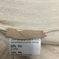 Load image into Gallery viewer, Alaia Cream Textured Sleeveless V-Neck Flared Wool Knit Dress
