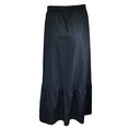 Load image into Gallery viewer, Atlantique Ascoli Black Drawstring Cotton Maxi Skirt
