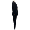 Load image into Gallery viewer, Versace Black Crystal Embellished Tuxedo Jacket and Pants Suit Set
