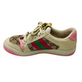 Load image into Gallery viewer, Gucci Beige / Dark Brown / Pink GG Crystal Screener Sneaker
