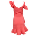 Load image into Gallery viewer, Alexander McQueen Coral Off Shoulder Ruffle Dress
