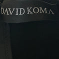 Load image into Gallery viewer, David Koma Black Ruffled Cold Shoulder Nylon Stretch Mini Cocktail Dress
