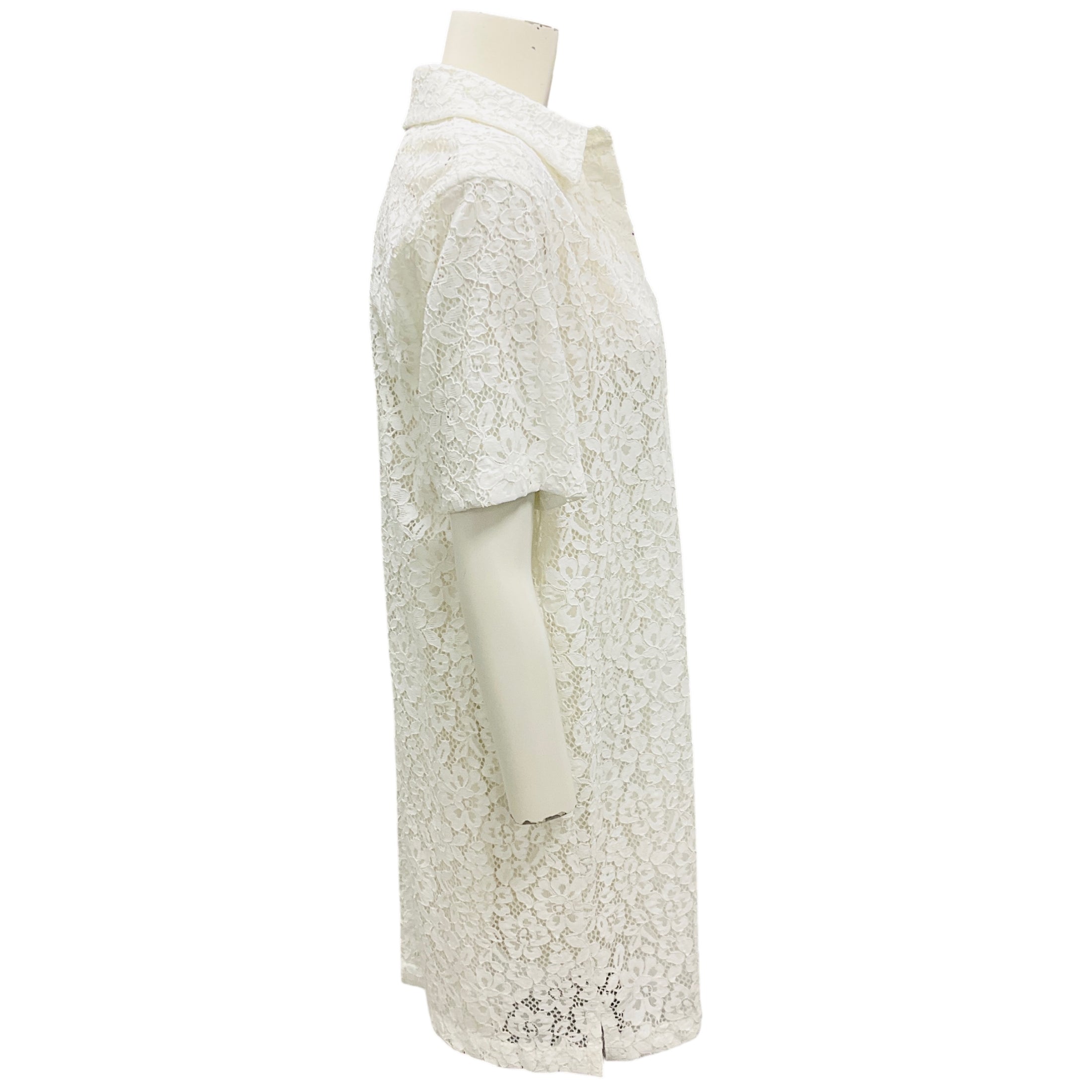 Proenza Schouler White Rainer Stretch Lace Mini Dress