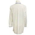 Load image into Gallery viewer, Etro White / Blue Paisley Silk Embroidered Cotton Tunic Blouse
