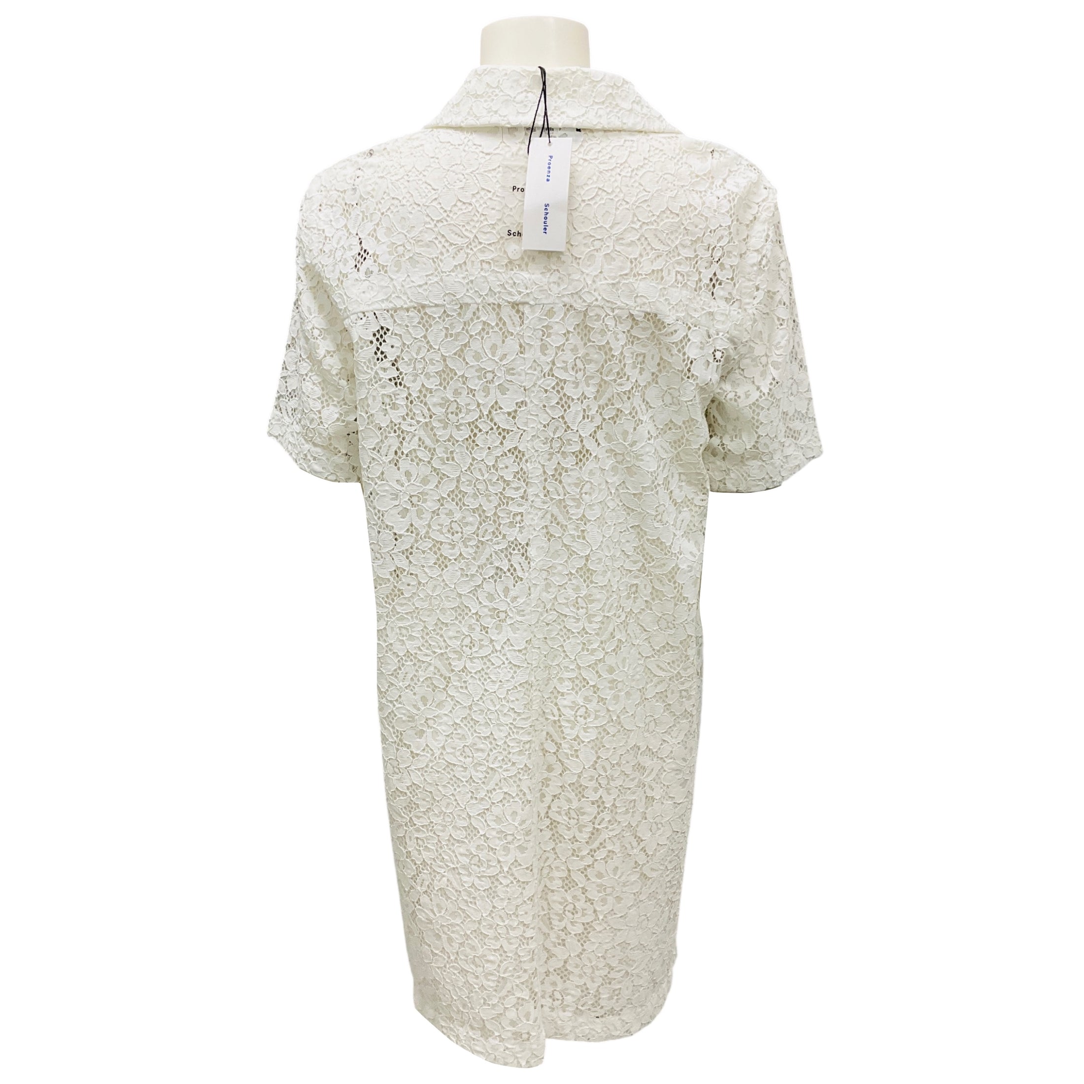 Proenza Schouler White Rainer Stretch Lace Mini Dress