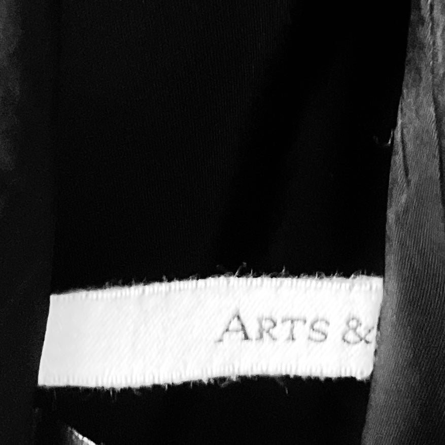 Arts & Science Black Button Front Long Wool Vest