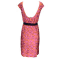 Load image into Gallery viewer, Lela Rose Pink / Orange Scoop Neck Jacquard Dress
