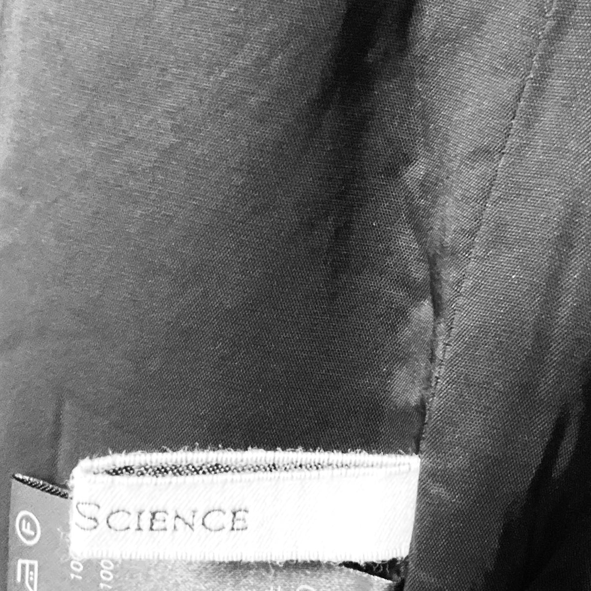 Arts & Science Black Button Front Long Wool Vest