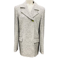 Load image into Gallery viewer, Lanvin White / Black Mid Season Tweed Coat
