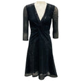 Load image into Gallery viewer, Talbot Runhof Black Sequined Cocktail Dress
