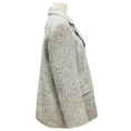 Load image into Gallery viewer, Lanvin White / Black Mid Season Tweed Coat
