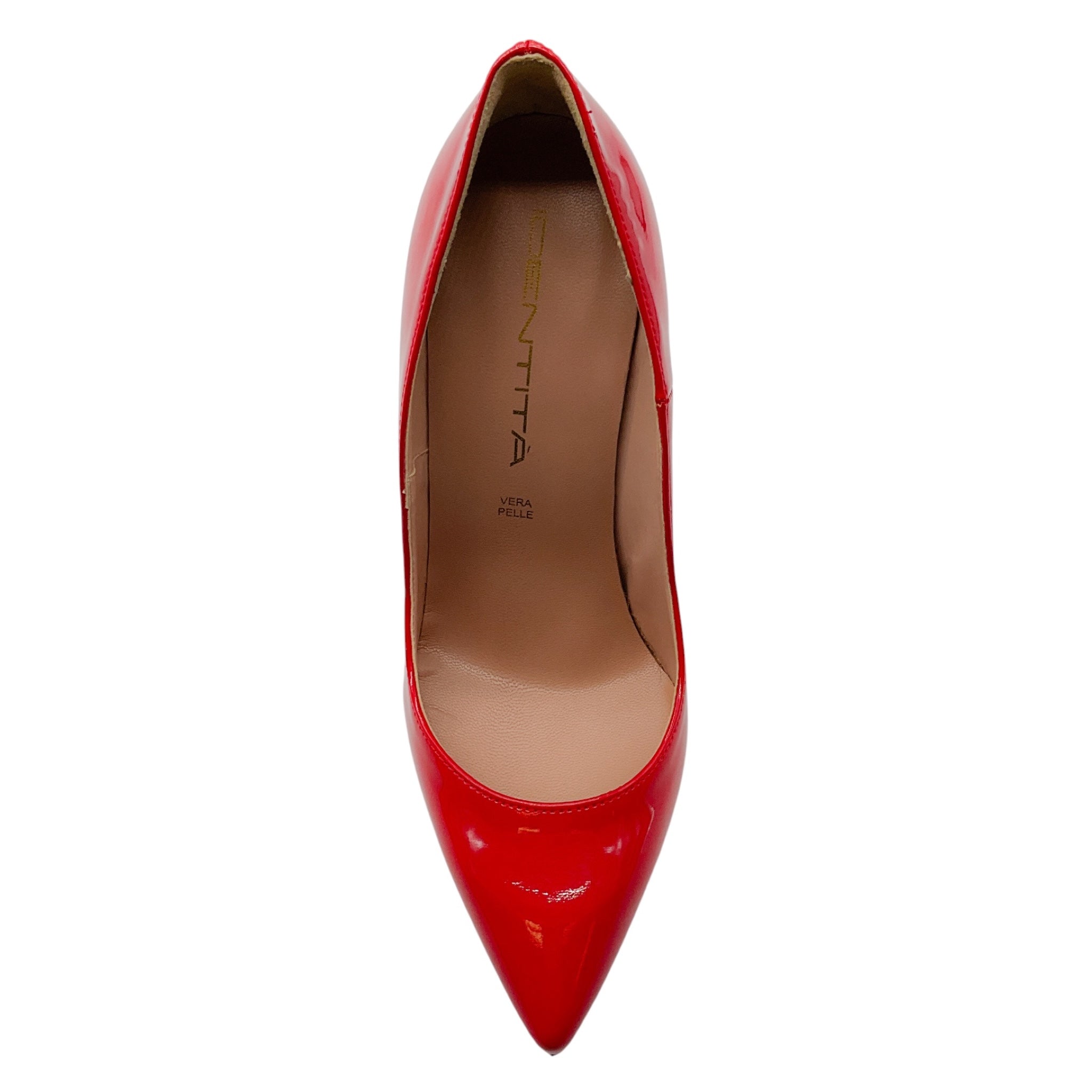 Identita Red Patent Leather Pumps