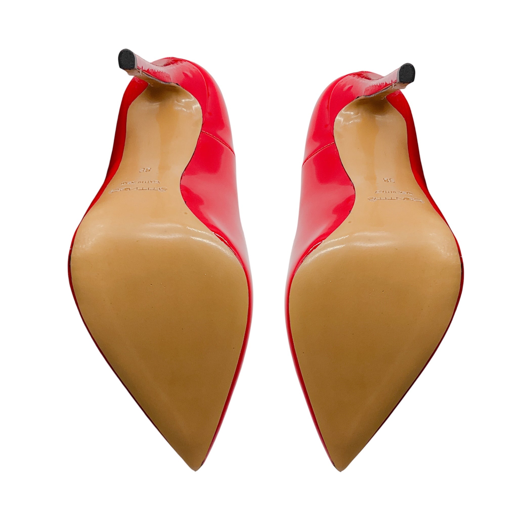 Identita Red Patent Leather Pumps