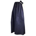 Load image into Gallery viewer, Atlantique Ascoli Navy Blue Long Cotton and Linen Skirt
