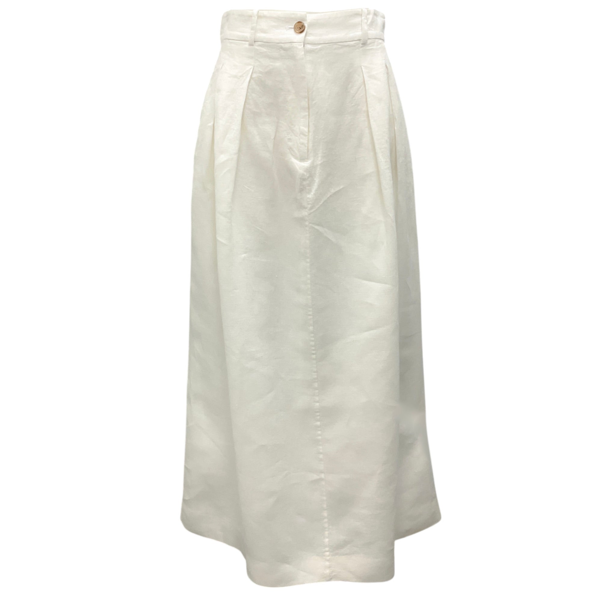 Jenni Kayne White Linen Maxi Skirt