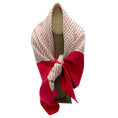 Load image into Gallery viewer, Burberry Red / Ivory Logo Print Square Silk Twill Scarf
