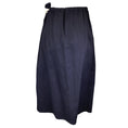 Load image into Gallery viewer, Atlantique Ascoli Navy Blue Long Cotton and Linen Skirt
