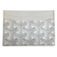 Load image into Gallery viewer, Goyard White Goyardine Saint Sulpice Card Holder Wallet
