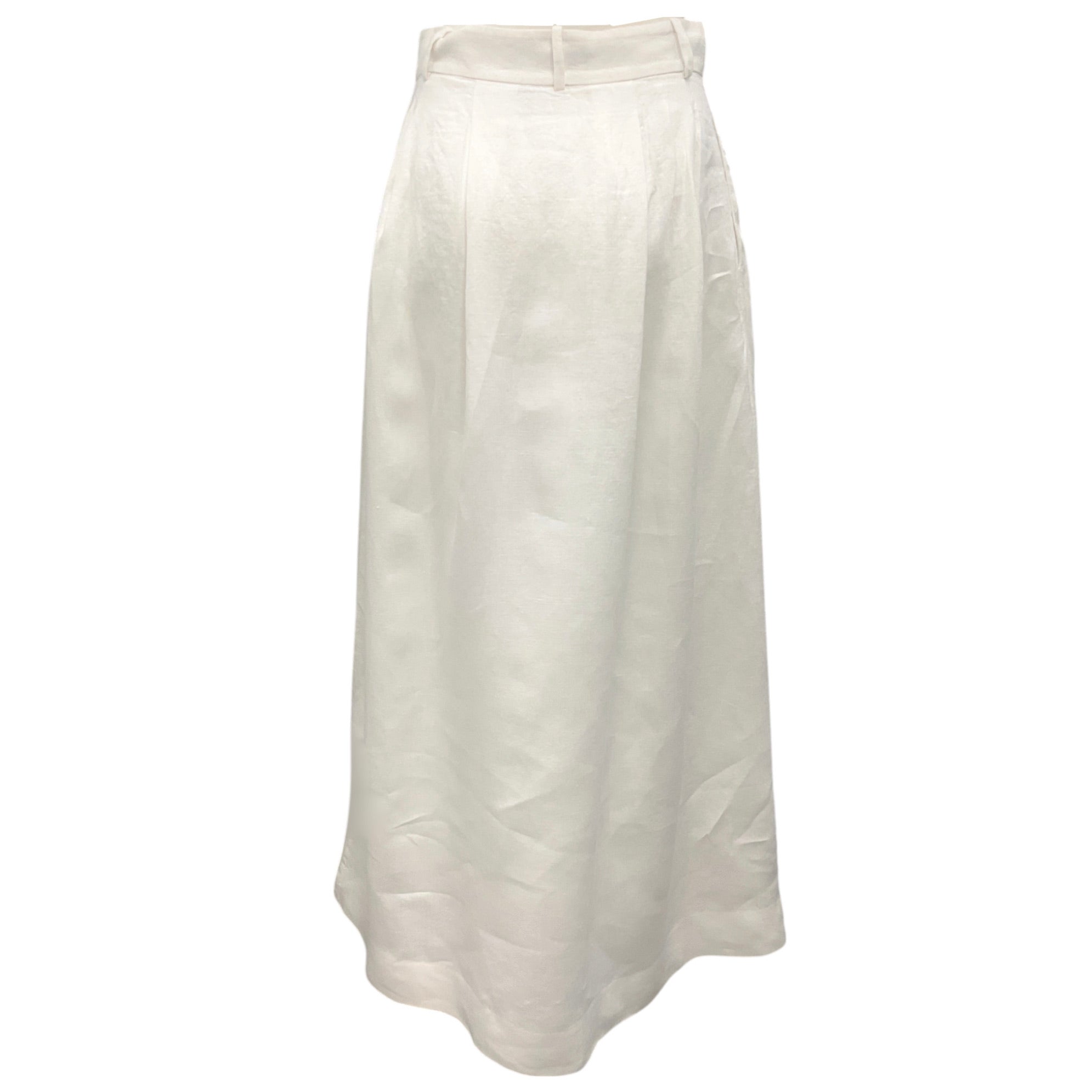 Jenni Kayne White Linen Maxi Skirt