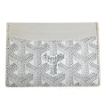 Load image into Gallery viewer, Goyard White Goyardine Saint Sulpice Card Holder Wallet
