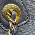 Load image into Gallery viewer, Chanel Navy Blue Canvas Medium Deauville Shopper Tote Handbag
