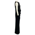 Load image into Gallery viewer, Talbot Runhof Black Sleeveless Leather and Crepe Gown / Maxi Dress

