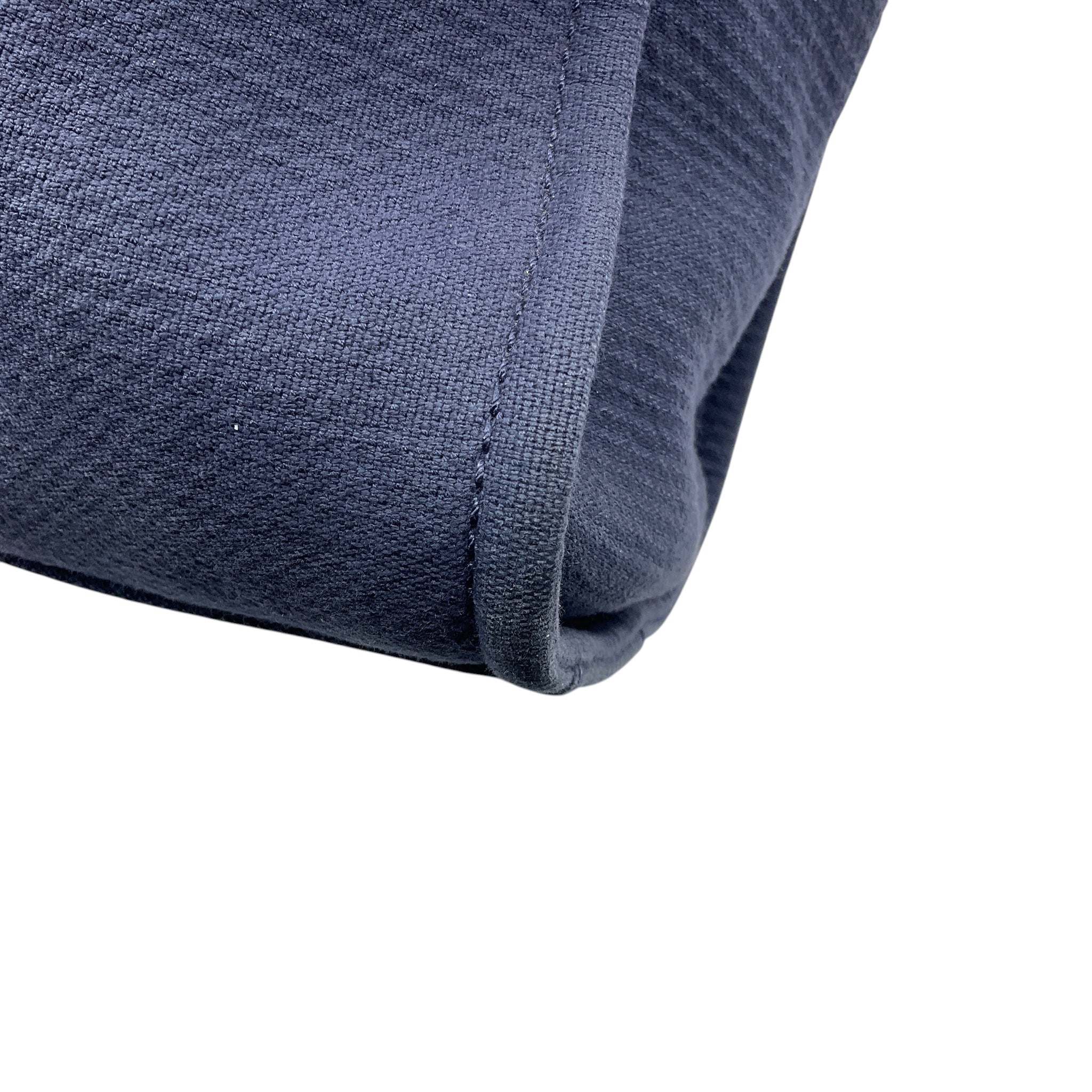 Chanel Navy Blue Canvas Medium Deauville Shopper Tote Handbag