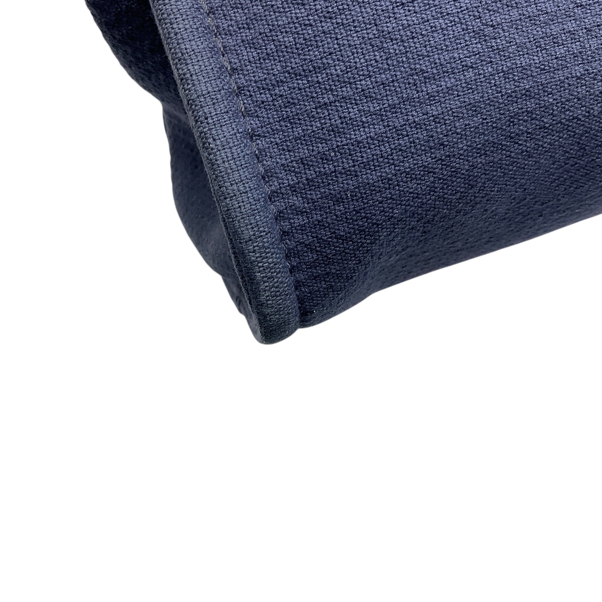 Chanel Navy Blue Canvas Medium Deauville Shopper Tote Handbag