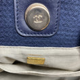Load image into Gallery viewer, Chanel Navy Blue Canvas Medium Deauville Shopper Tote Handbag
