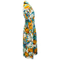 Load image into Gallery viewer, Lela Rose Ivory Multi Floral Printed Ruched Cotton Shirt Dress
