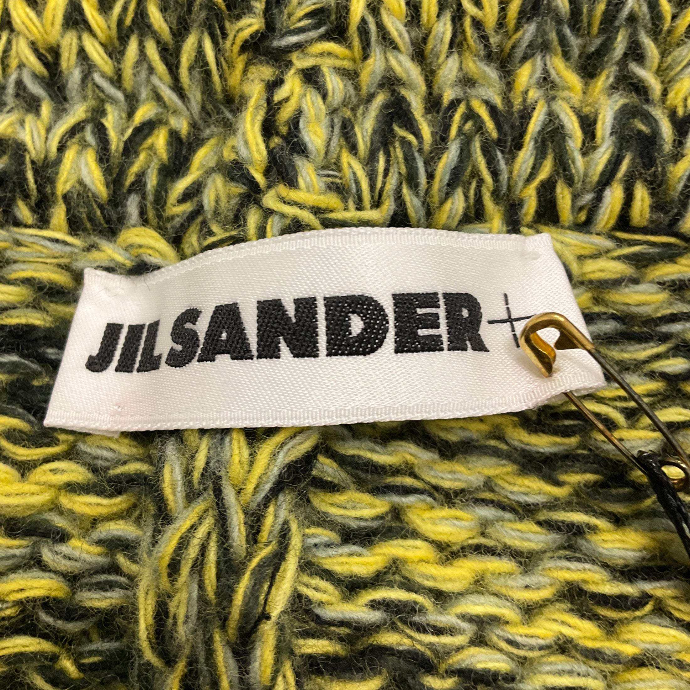 Jil Sander Yellow / Black 2023 Wool Knit Pants