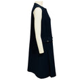 Load image into Gallery viewer, Prada Navy Blue Sleeveless Wool Midi Dress with Pockets and Pleated Detail
