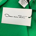 Load image into Gallery viewer, Oscar de la Renta Green Pre-Fall 2023 Asymmetric-Hem Belted Dress
