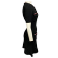 Load image into Gallery viewer, Self-Portrait Black Lurex Contrast Trim Mini Dress
