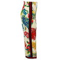 Load image into Gallery viewer, Gucci Ivory Multi Floral Silk Pants with Web Stripe
