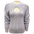 Load image into Gallery viewer, Isabel Marant Lavender Noelys Cut Out Cable Knit Sweater
