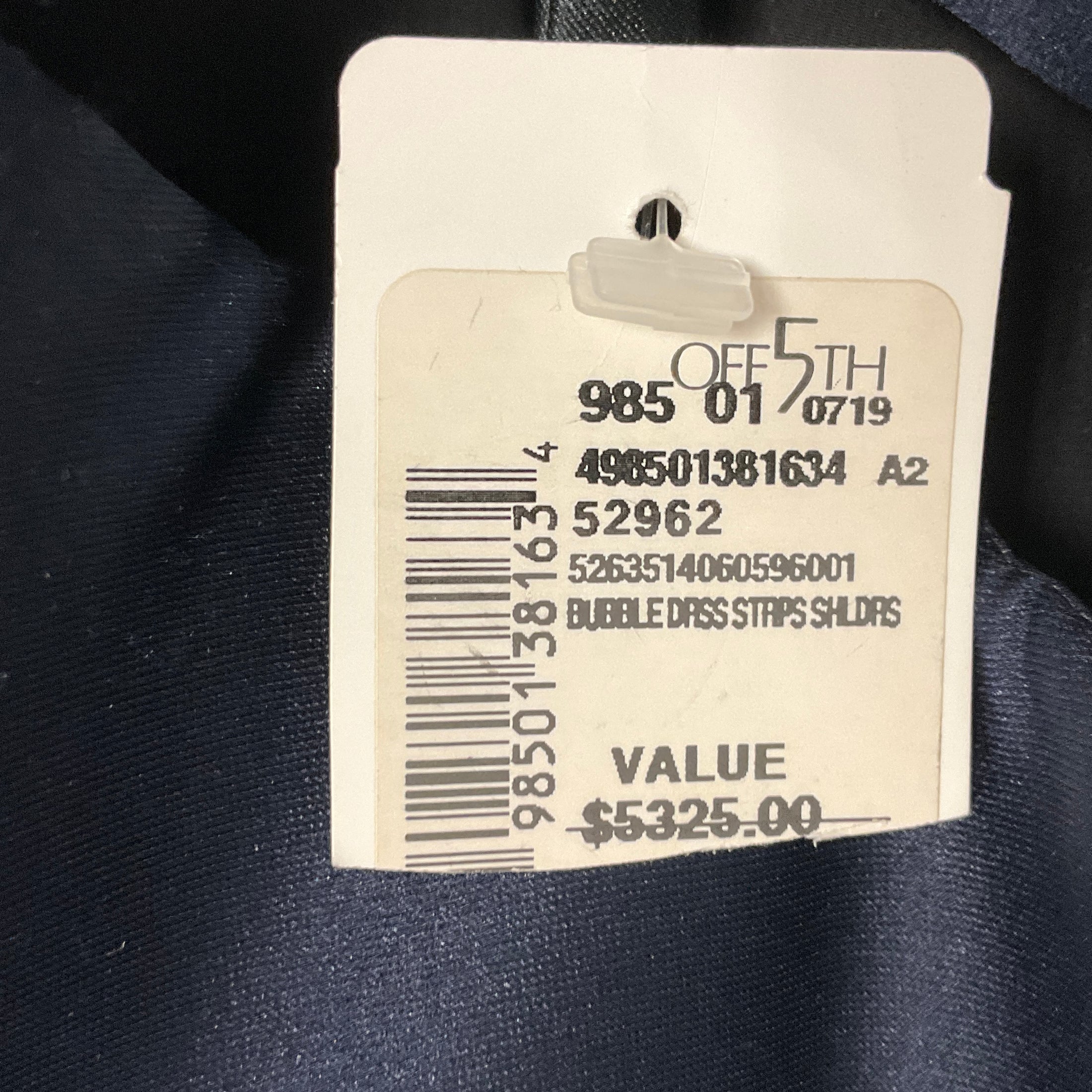 Giorgio Armani Borgo 21 Collection Navy Blue / Black Silk Satin Bubble Dress