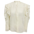 Load image into Gallery viewer, Isabel Marant White Getylia Ruffle Eyelet Shirt
