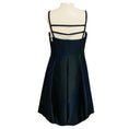 Load image into Gallery viewer, Giorgio Armani Borgo 21 Collection Navy Blue / Black Silk Satin Bubble Dress
