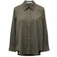 Load image into Gallery viewer, Jil Sander Olive Green Cotton Stretch Button Down Shirt / Blouse
